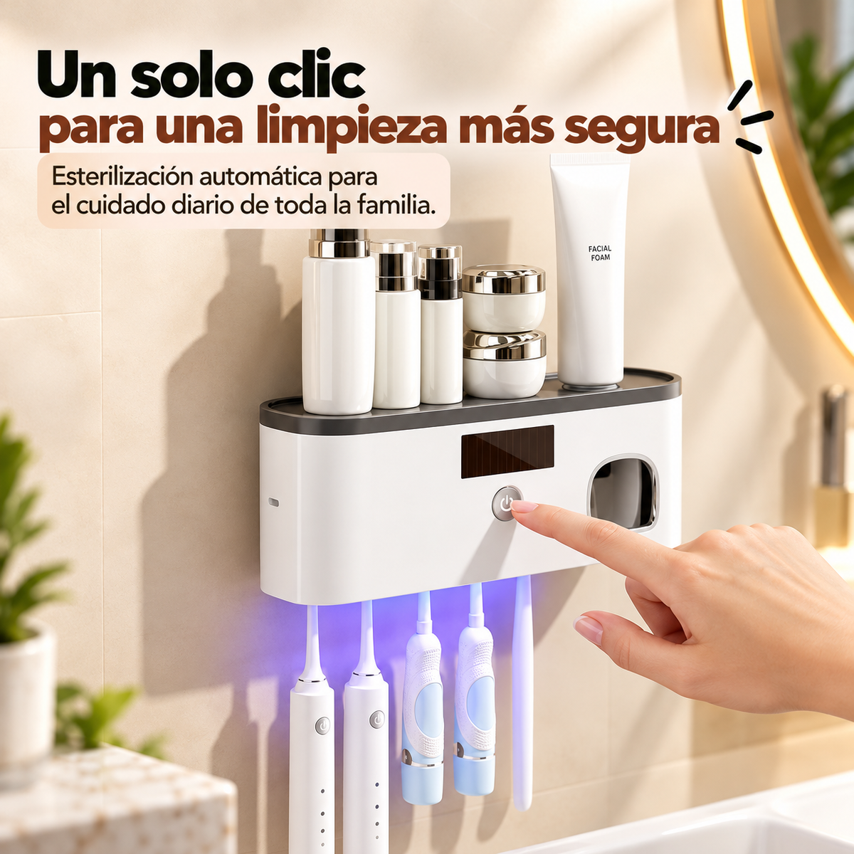Esterilizador de Cepillos UV 3 en 1