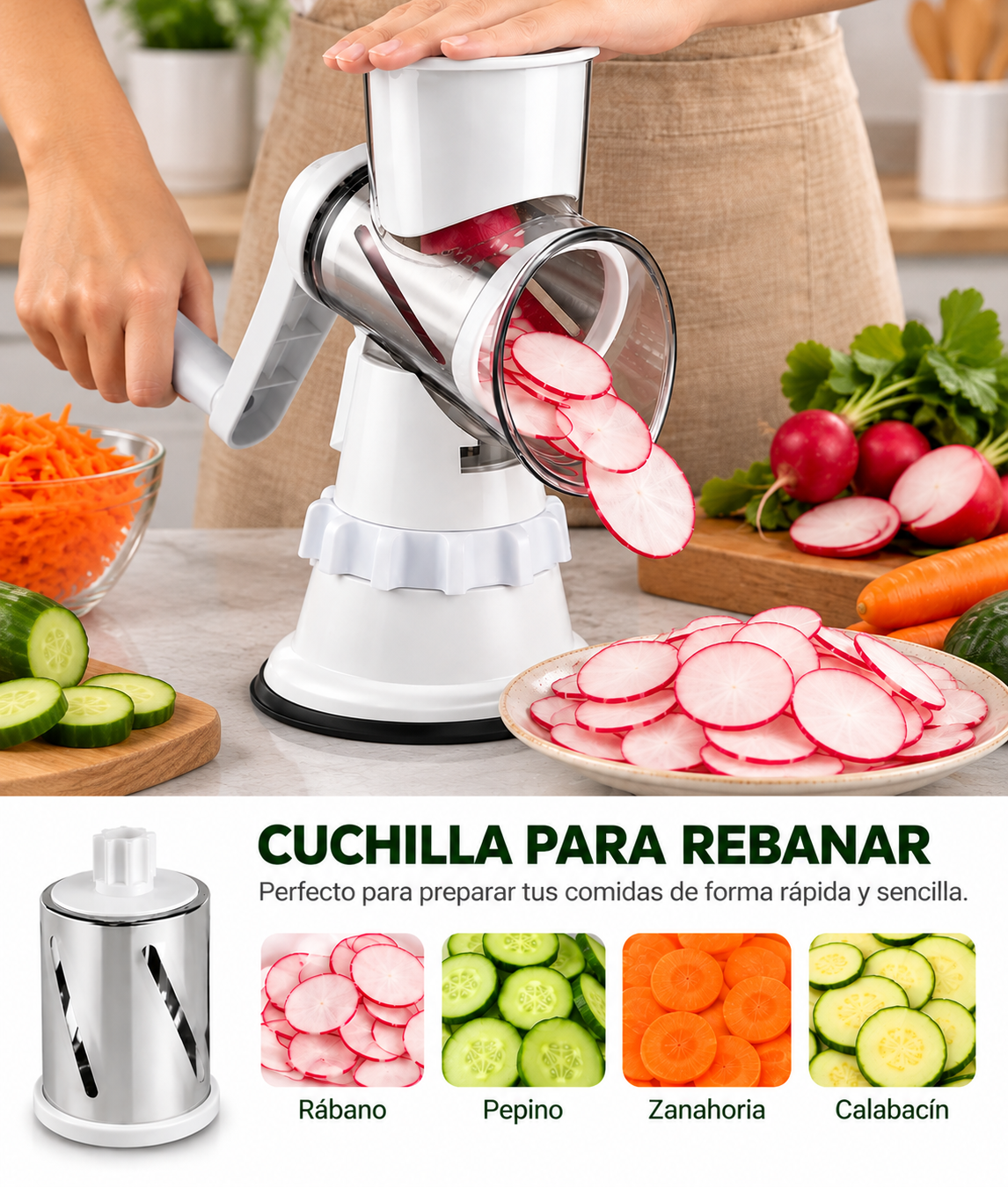 Rallador Multifunción 3 en 1